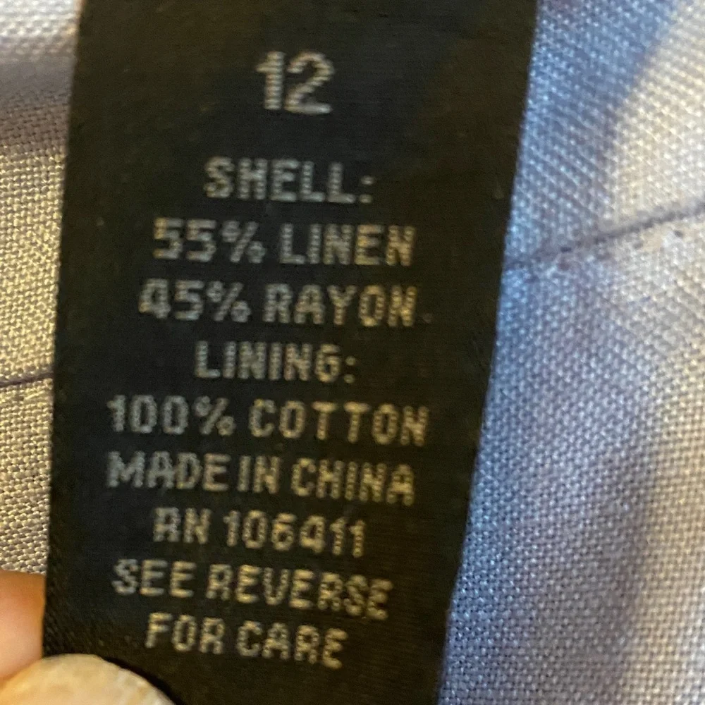 Grace Elements Light Blue A-Line Button-Front Skirt